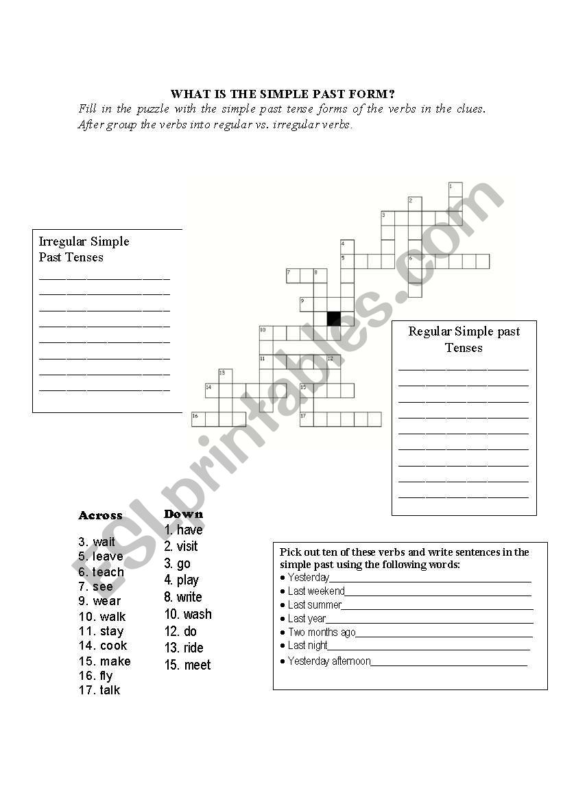 puzzle worksheet