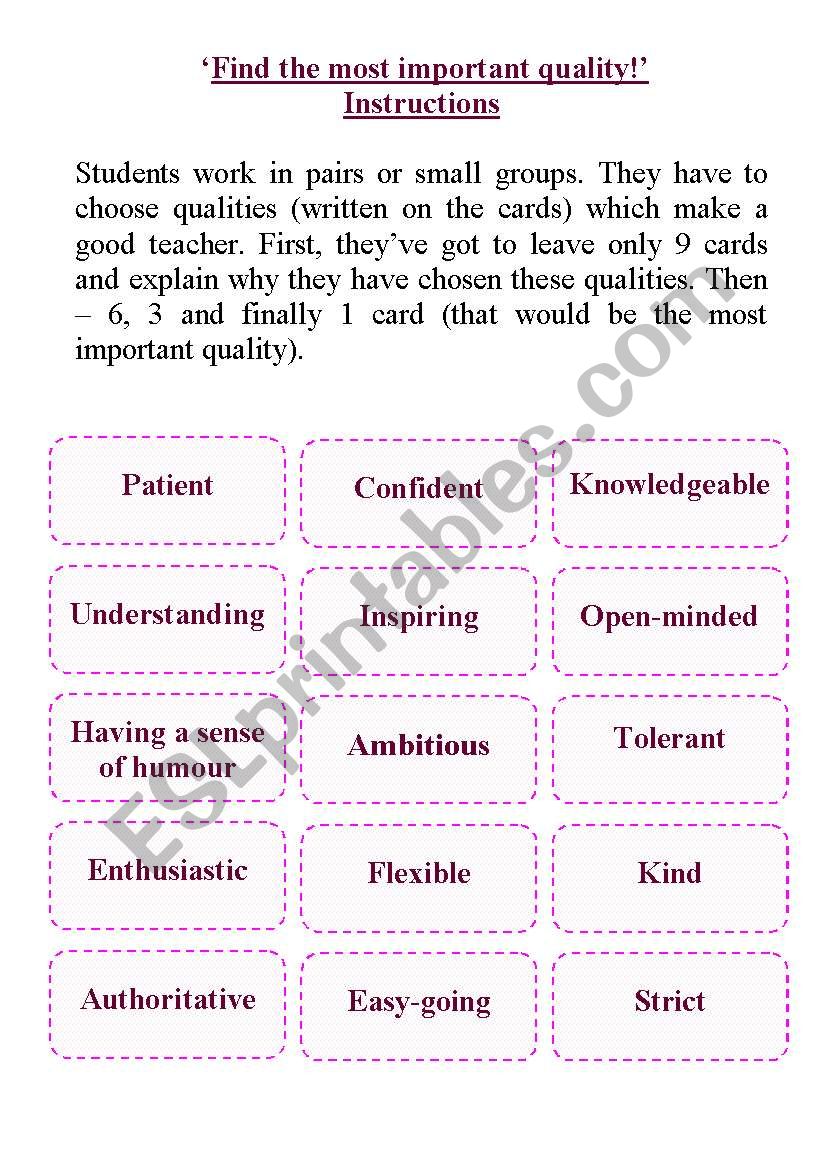 English Worksheets Find The Most Important Quality English Worksheets Find The Most Important Quality