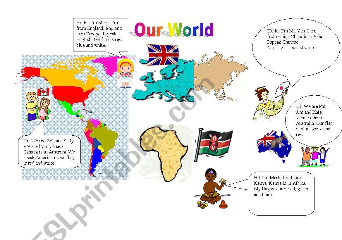 Our world!! worksheet