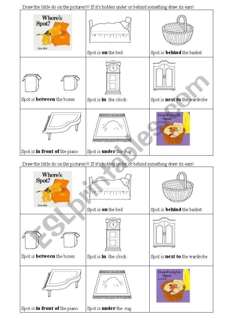 WhereÂ´s Spot worksheet
