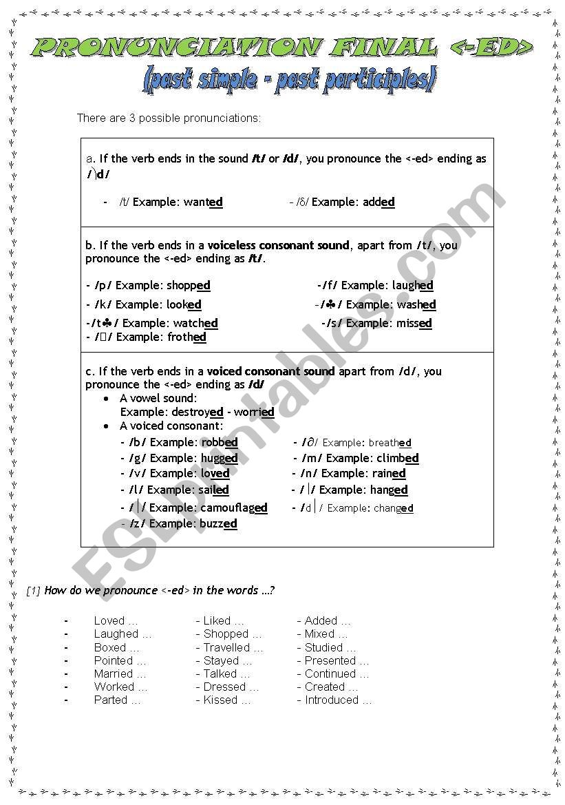 PHONETICS - FINAL ED worksheet