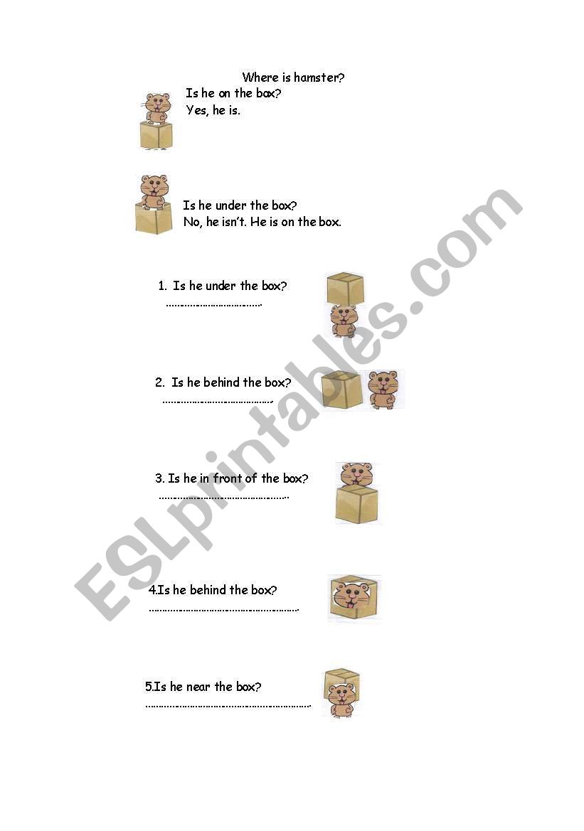 prepositions- Question and short forms