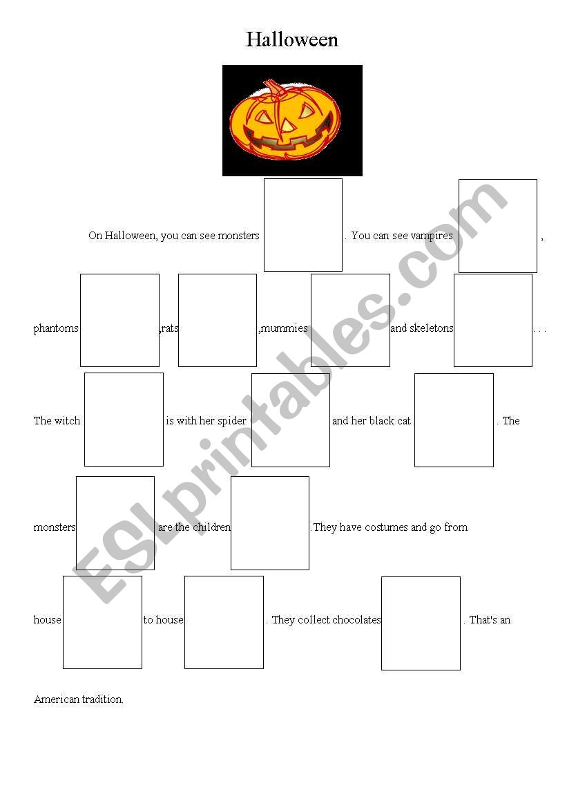 Halloween worksheet