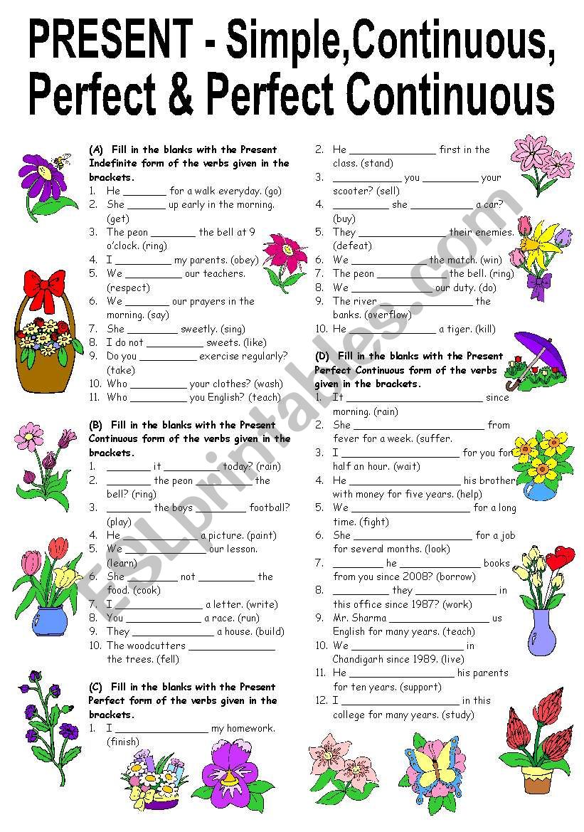 present-tenses-exercises-pdf-with-answers-exercise-poster