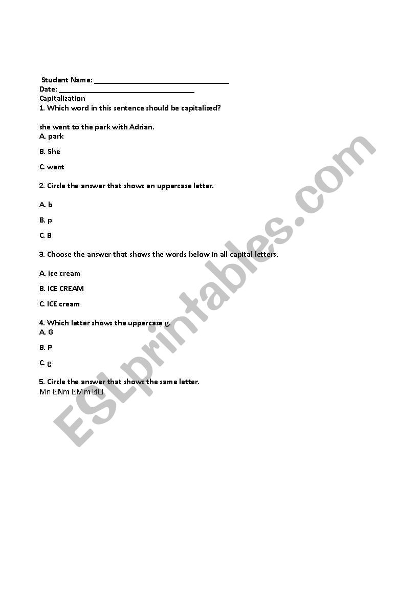 Ashley Hayes worksheet