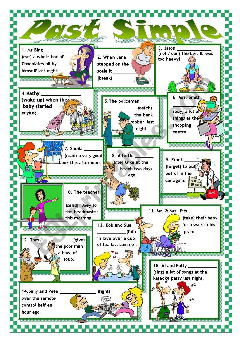 PAST TENSE: IRREGULAR VERBS worksheet