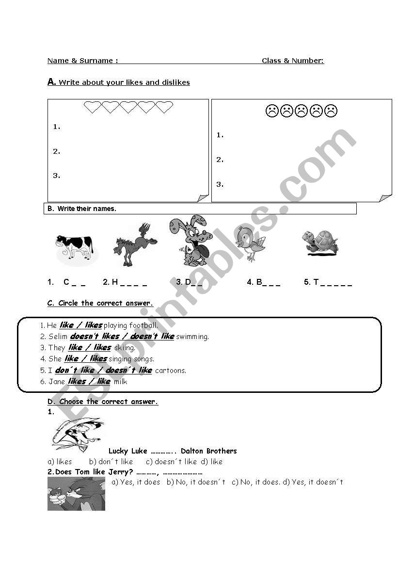 quiz worksheet