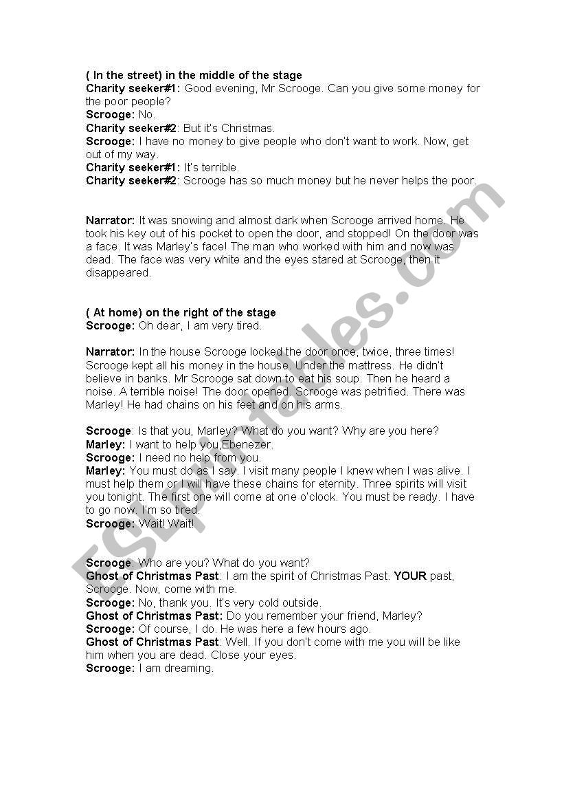 Christmas Carol Script Kids Christmas Carol Christmas Carol Script Kids Christmas Carol