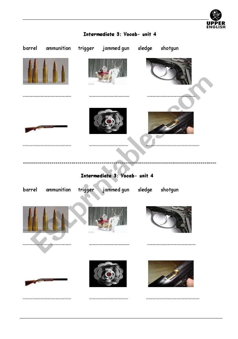 Crime words worksheet