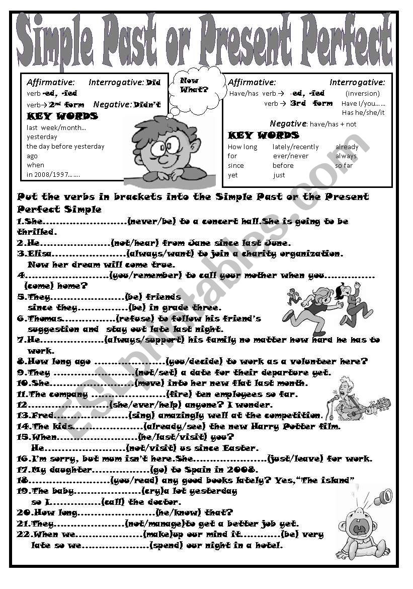 Present Perfect Vs Past Simple Exercises Pdf 10 - Infoupdate.org