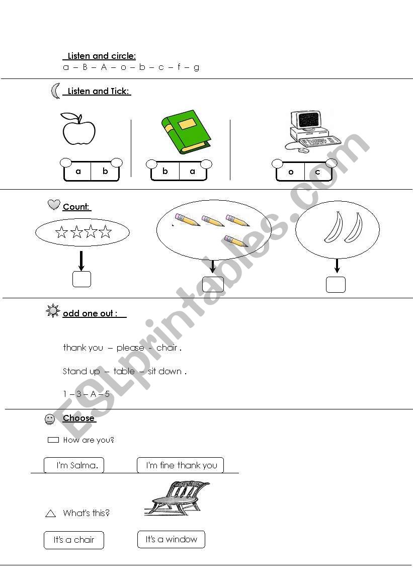 listen,choose,and count worksheet