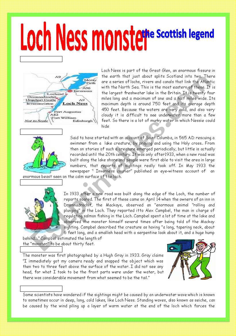  Loch Ness monster: the Scottish legend