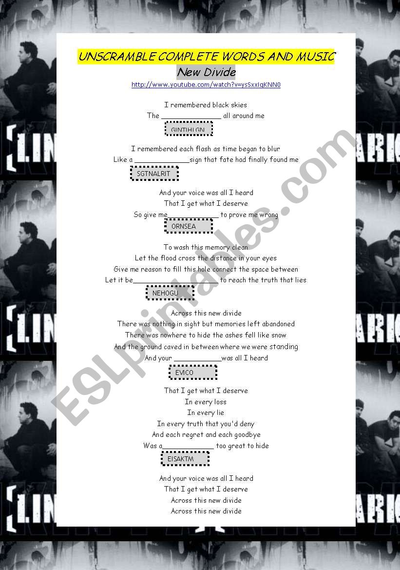 NEW DIVIDE worksheet