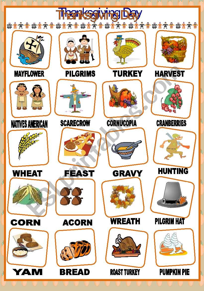 thanksgiving-day-pictionary-esl-worksheet-by-kelen-priscila