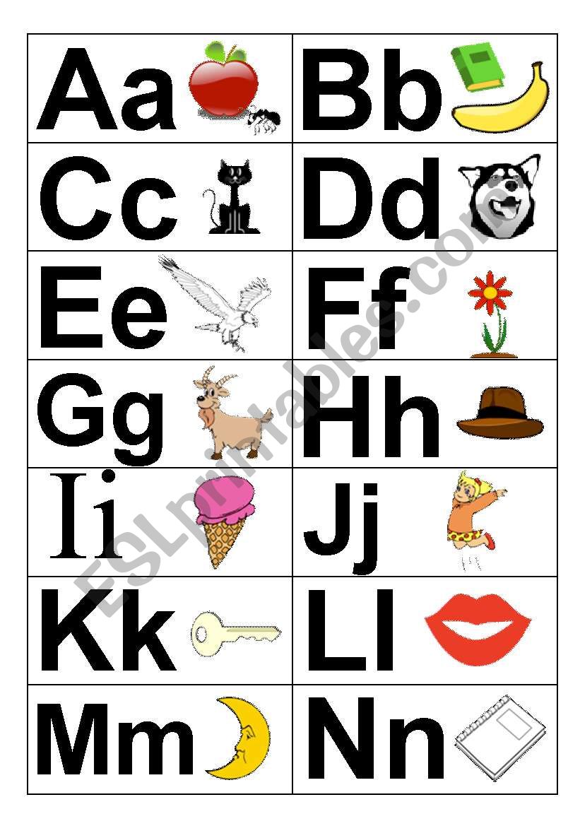 Alphabet Flash Cards for Beginners