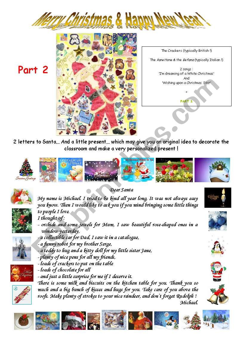 Christmas part 2 worksheet