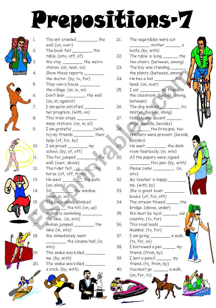 Prepositions-7 (Editable with Answers)