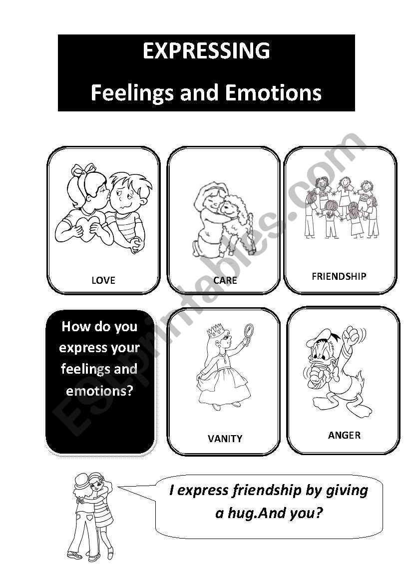 Feelings and emotions worksheet