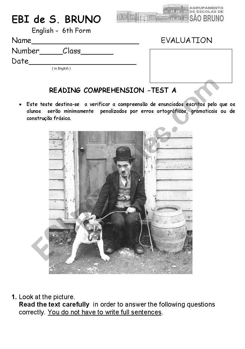 cHARLIE cHAPLINS BIOGRAPHY worksheet