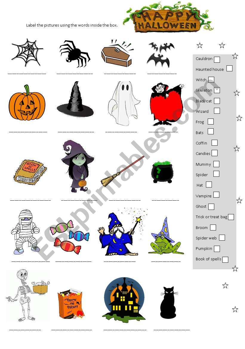 Happy Halloween! worksheet