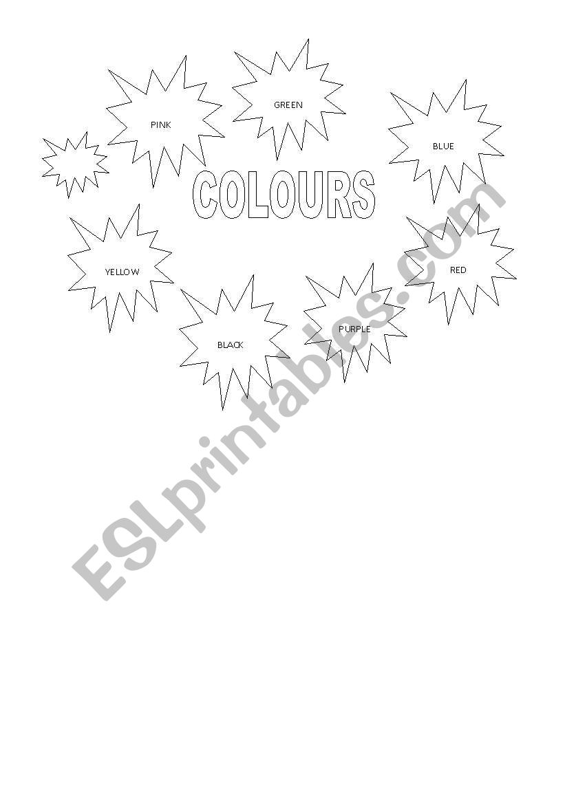 colours worksheet