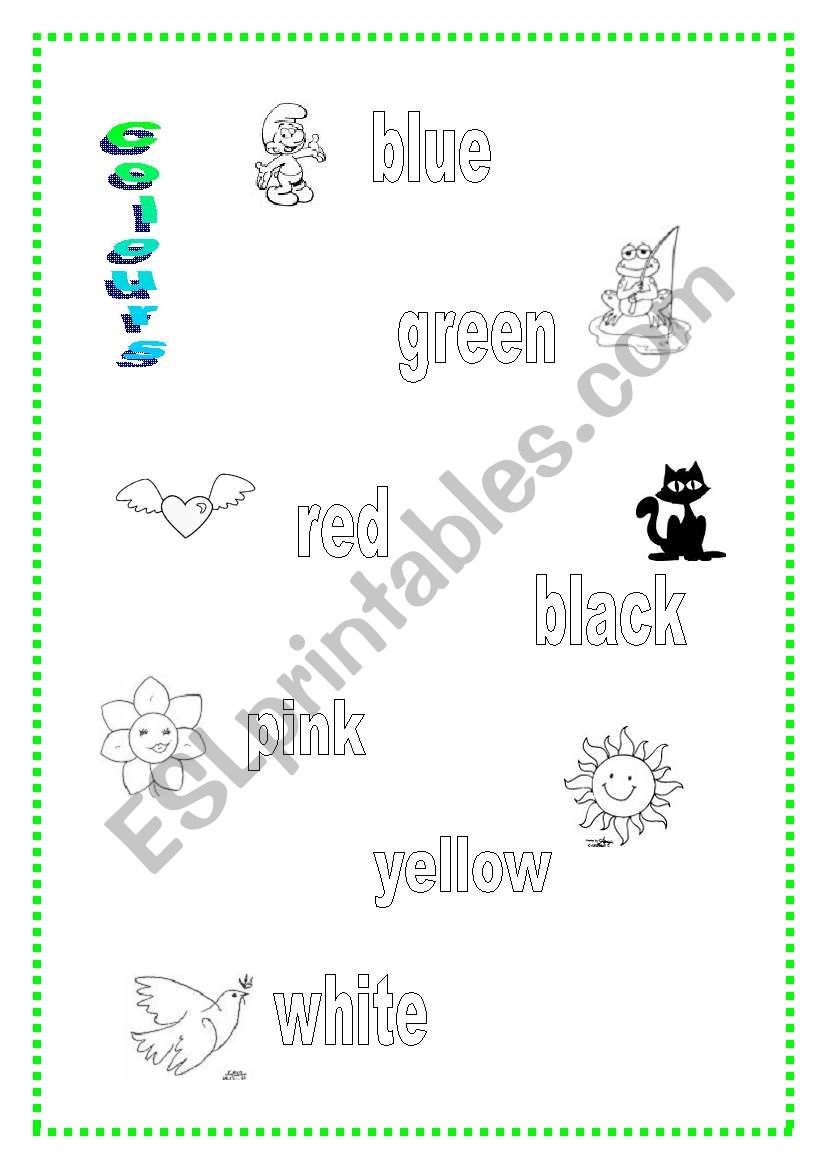 Colour me!  worksheet