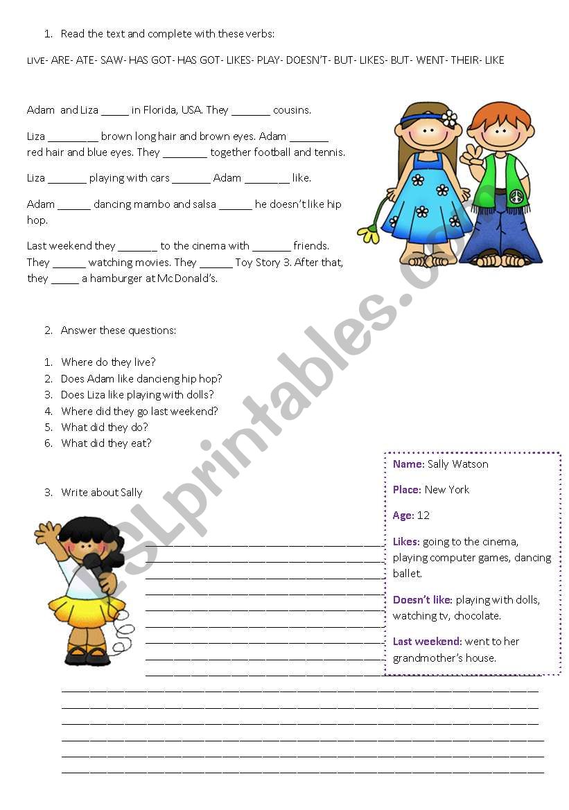 present simple worksheet