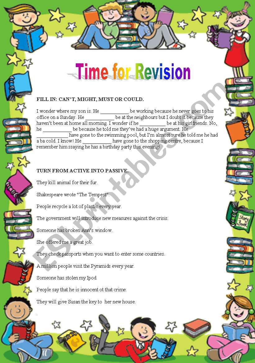 Time for Revision worksheet