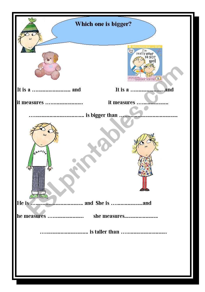 Measures worksheet