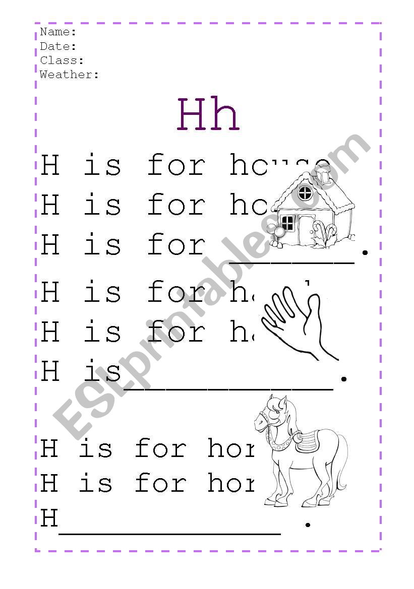 ABC handwriting worksheet