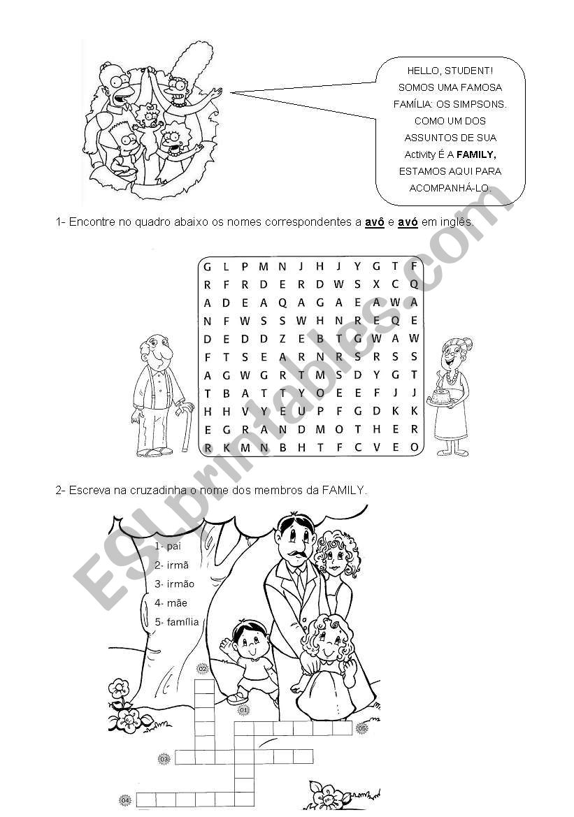 Family worksheet