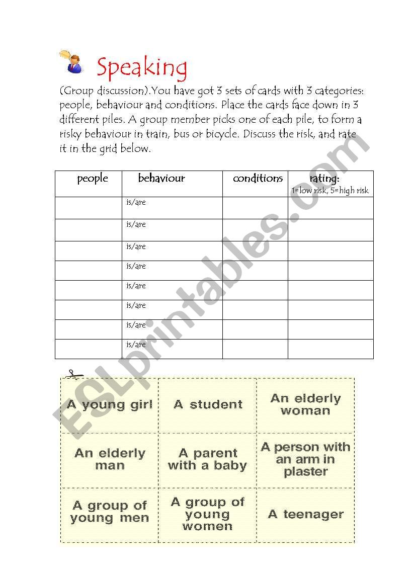 road safety worksheet