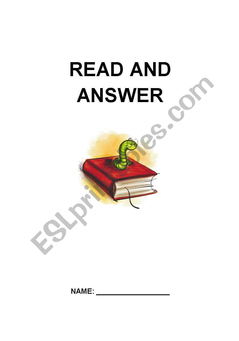 Reading comprehension worksheet