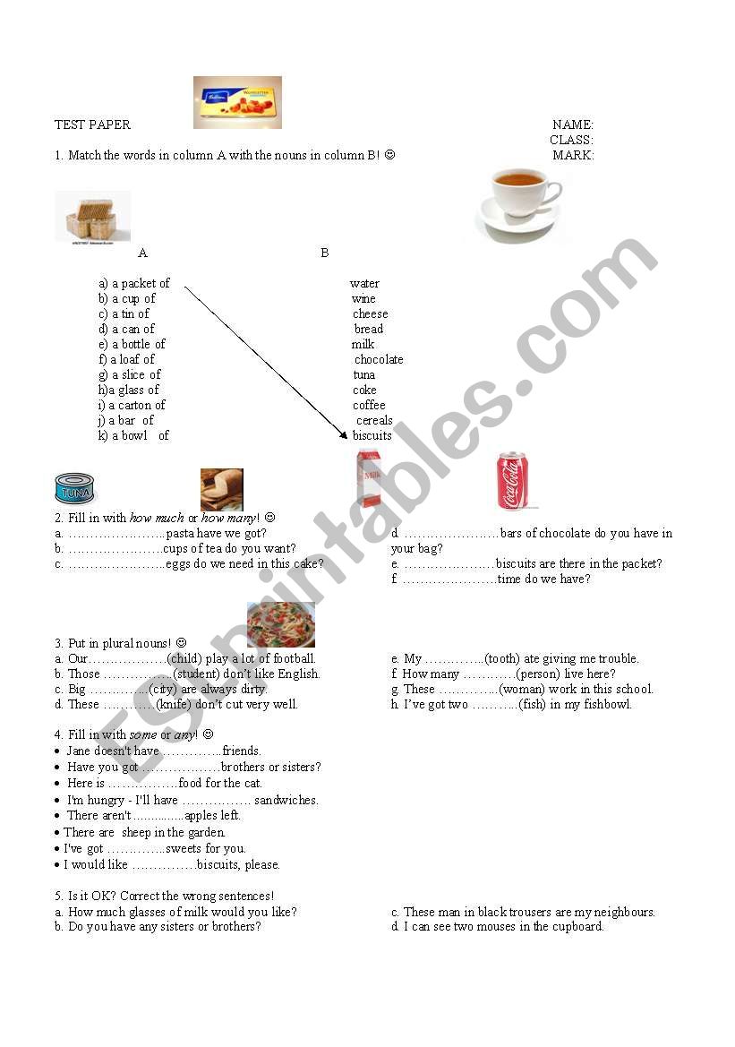 Countable and uncountable nouns