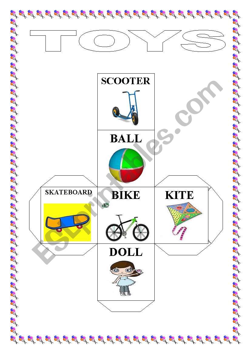 TOYS DICE worksheet