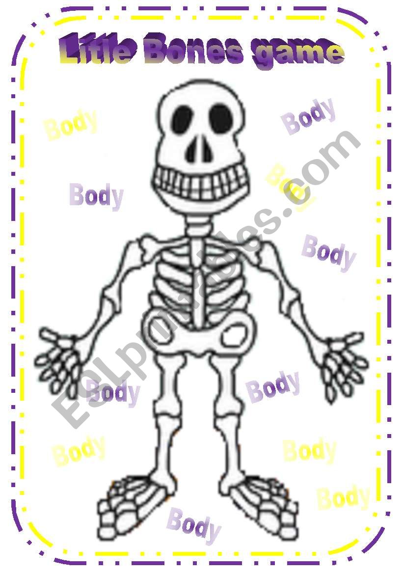 Little Bones Game worksheet