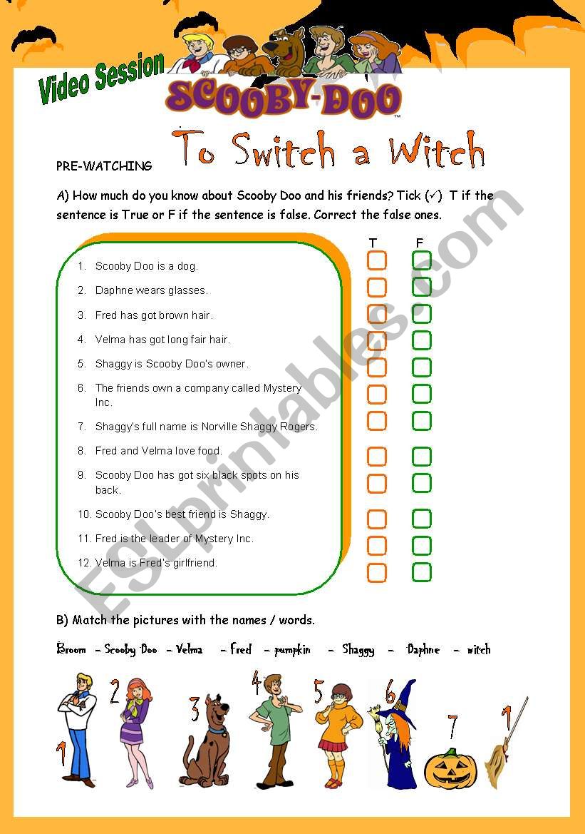 Video Session: Scooby Doo - To switch a witch!