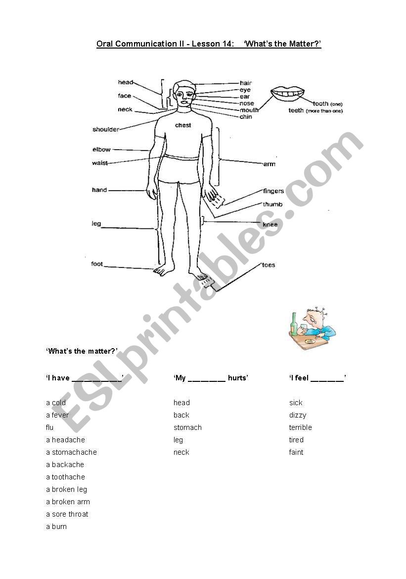 Whats the Matter? worksheet