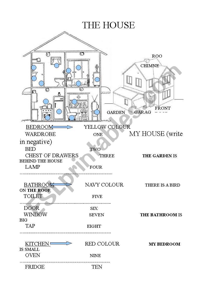 The House worksheet