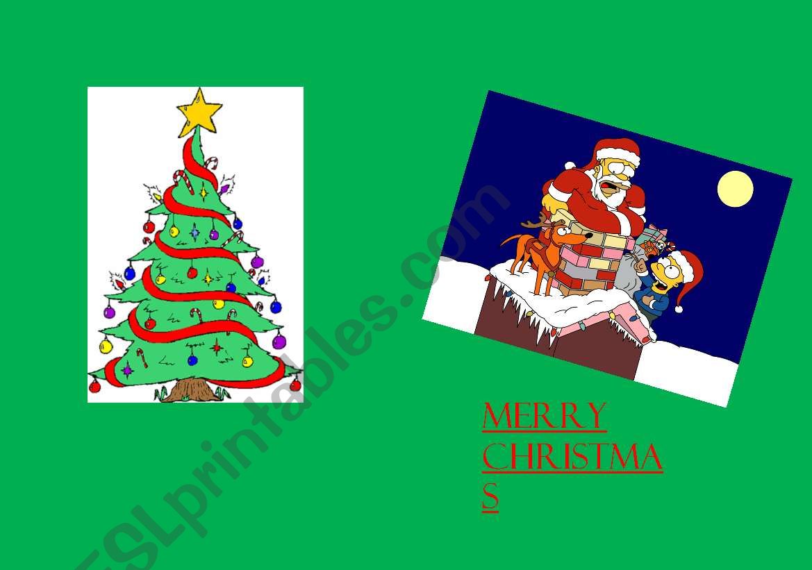 Christmas Card worksheet