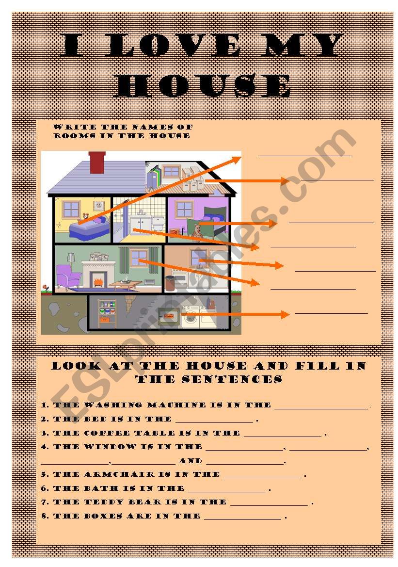 house worksheet