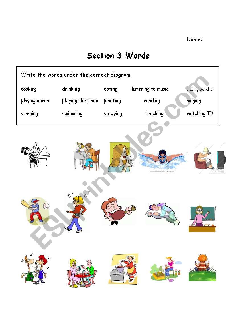 Section 3 Side By Side Terms - What are you Doing?