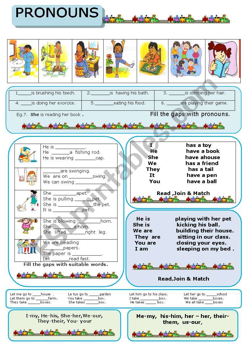 PRONOUNS worksheet