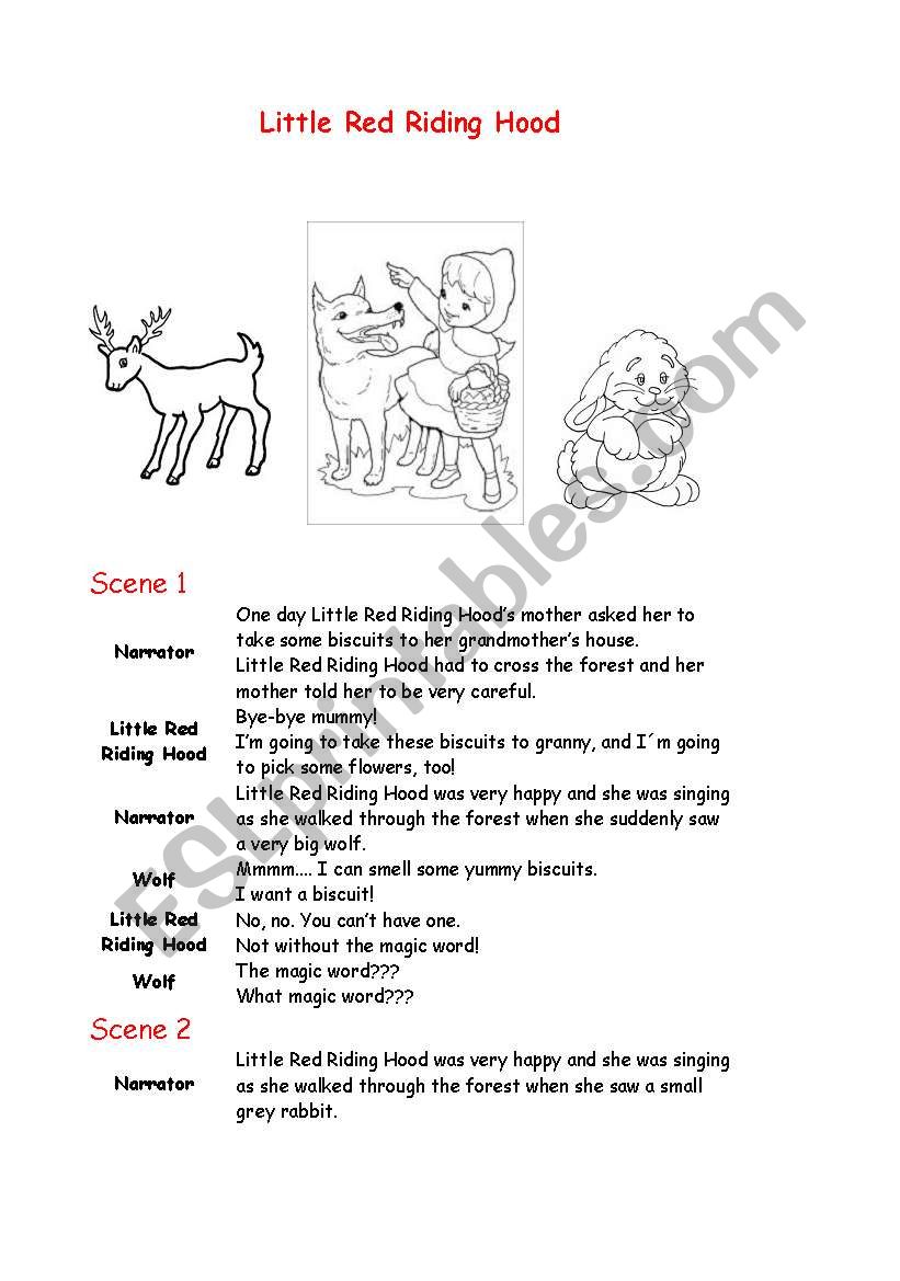 Little Red Riding Hood worksheet
