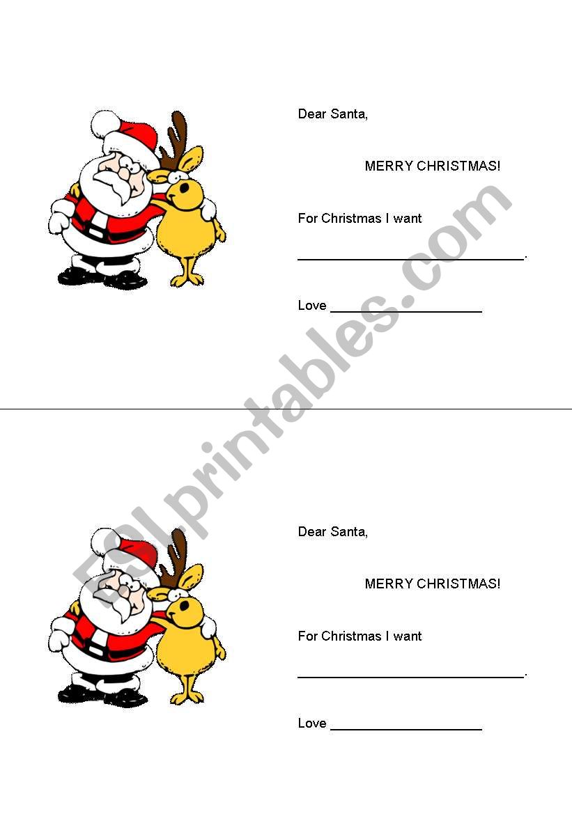 Make Christmas  Cards worksheet
