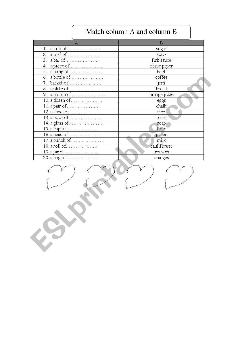 word worksheet