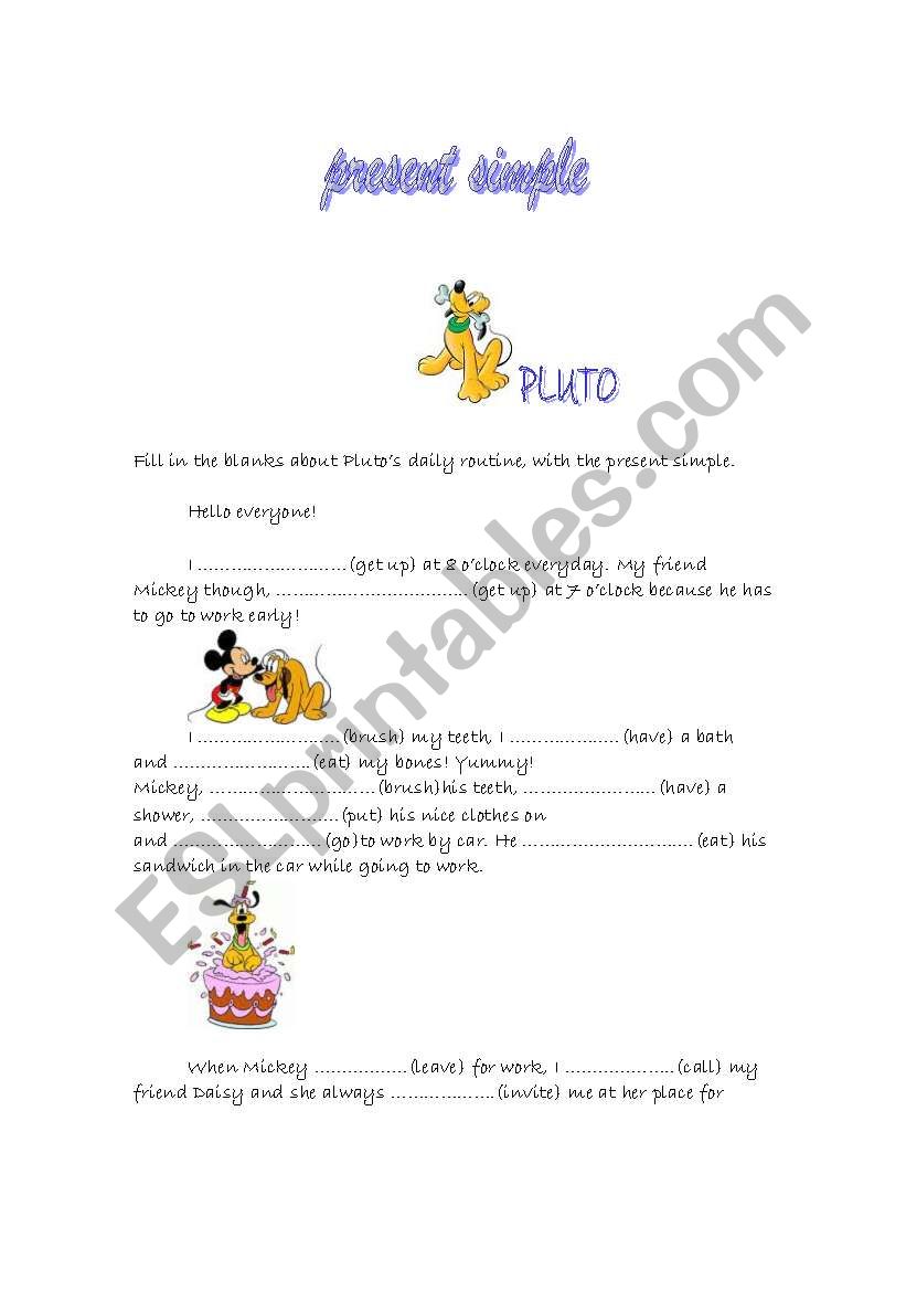 present simple worksheet