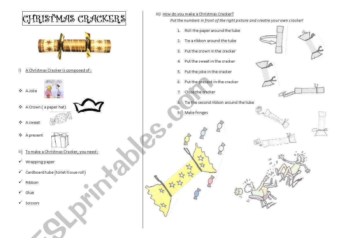 how to make christmas crackers