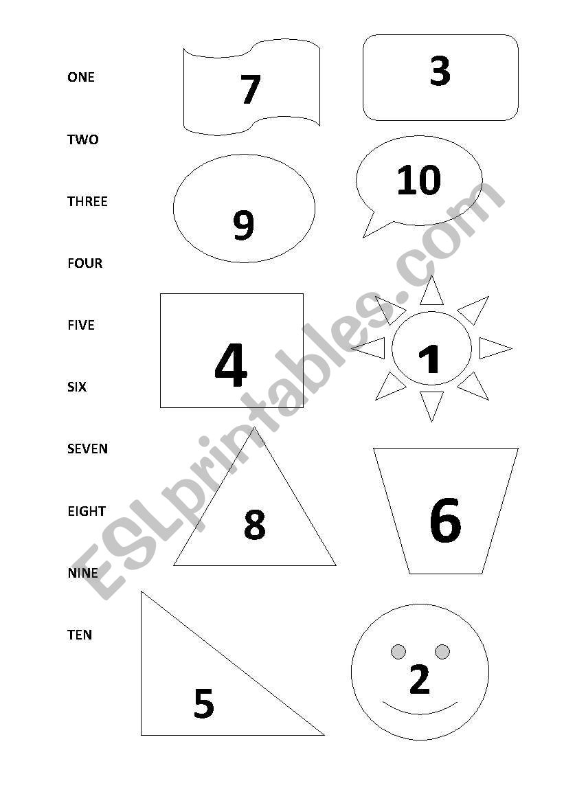 numbers worksheet