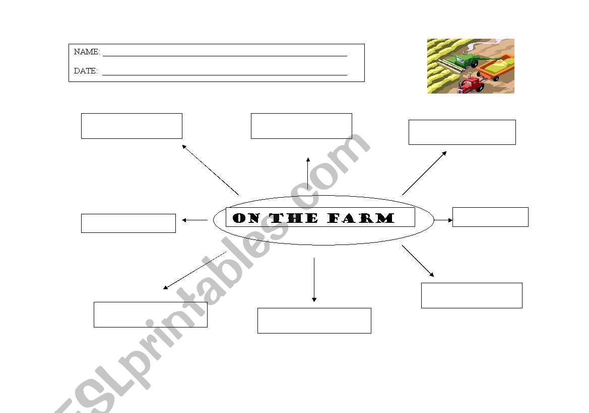FARM VOCABULARY worksheet